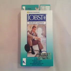 2007 NOS JOBST Men's Firm Compression 20-30 mmHg Large Black Knee CT Medical LegWear