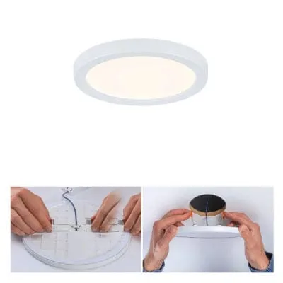 Areo VariFit Round LED Recessed Panel 175mm Warm White - White
