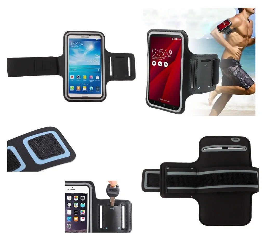 Armband Professional Cover Neoprene Waterproof Wraparound Sport with Buckle for BBK iQOO Neo 855S Racing (2019) - Black