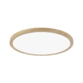 Atria Shine Backlight Round LED Panel  293mm Neutral White - Wood Look