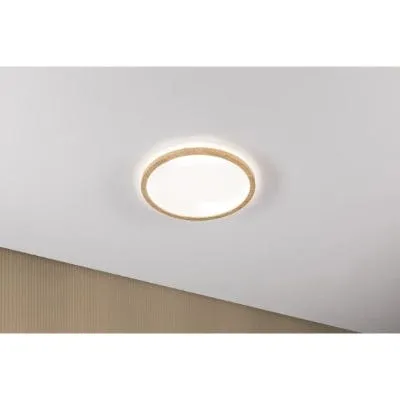 Atria Shine Backlight Round LED Panel  293mm Neutral White - Wood Look