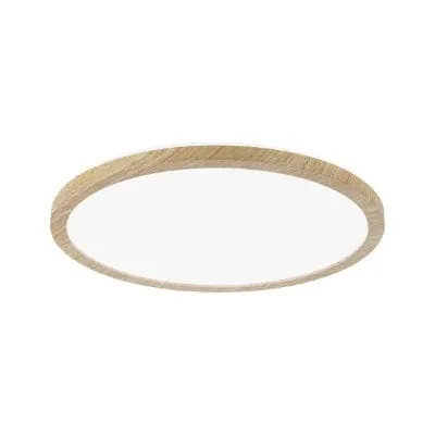 Atria Shine Backlight Round LED Panel  293mm Neutral White - Wood Look