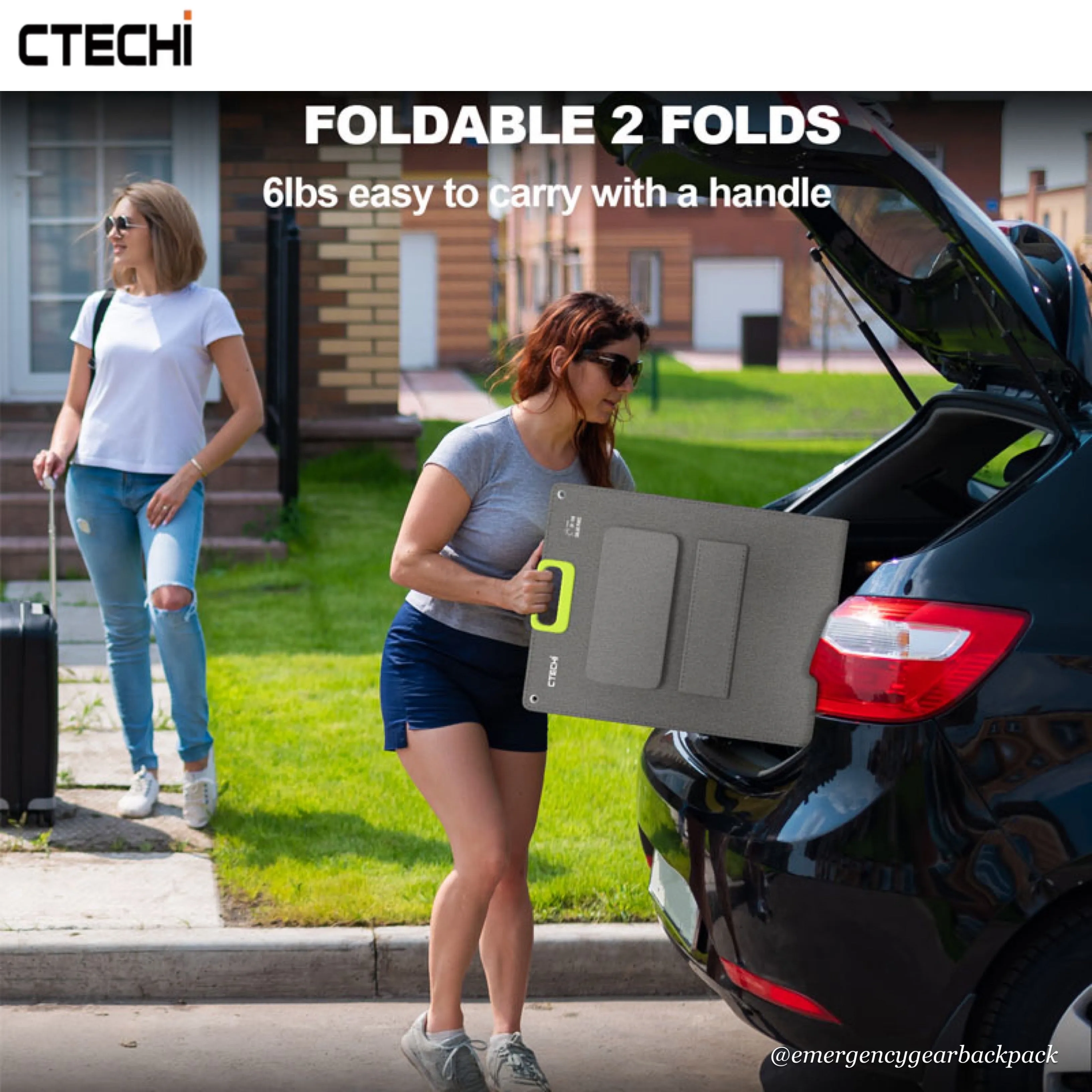 CTECHi 60W Folding Solar Panel