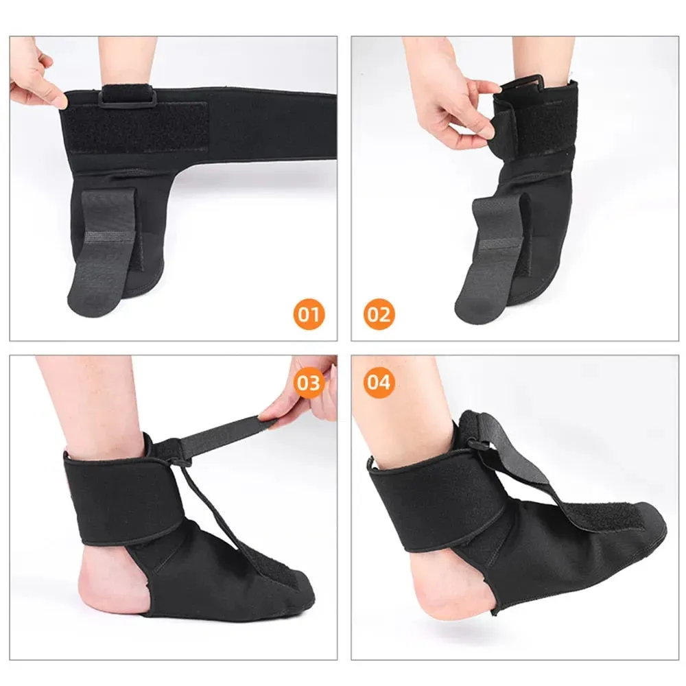 Cuzcare Plantar Fasciitis Night Splint Soft Stretching Brace Compression Sleeve For Pain Support
