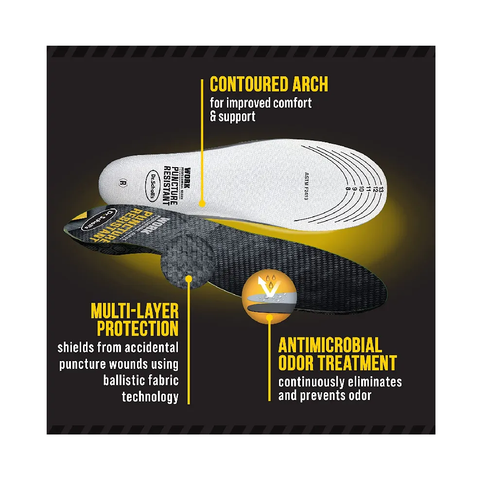 Dr. Scholl's Professional Series Work Puncture Resistant Insoles