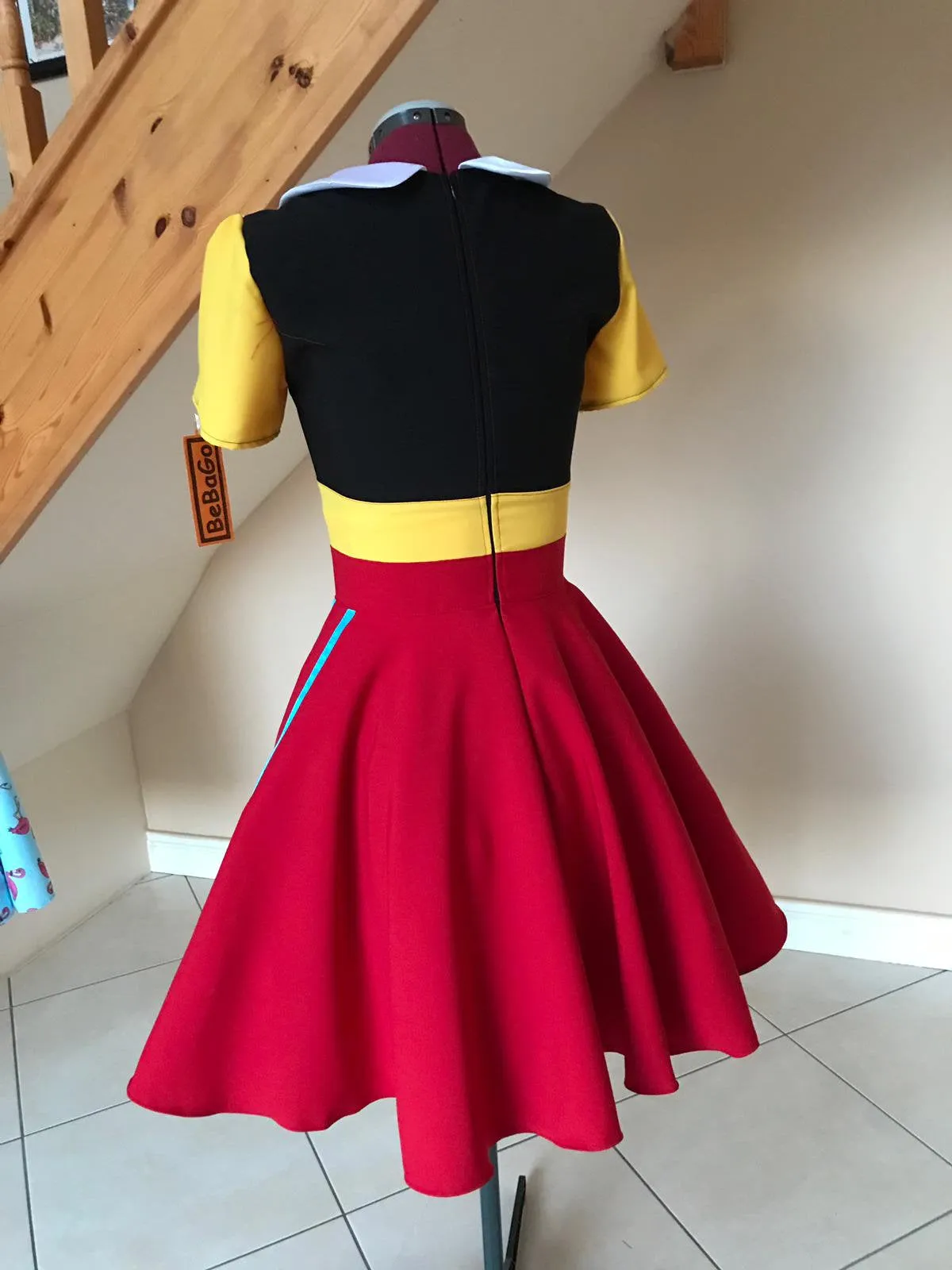 Female Pinocchio Costume Halloween Cosplay Dress Marathon Costume