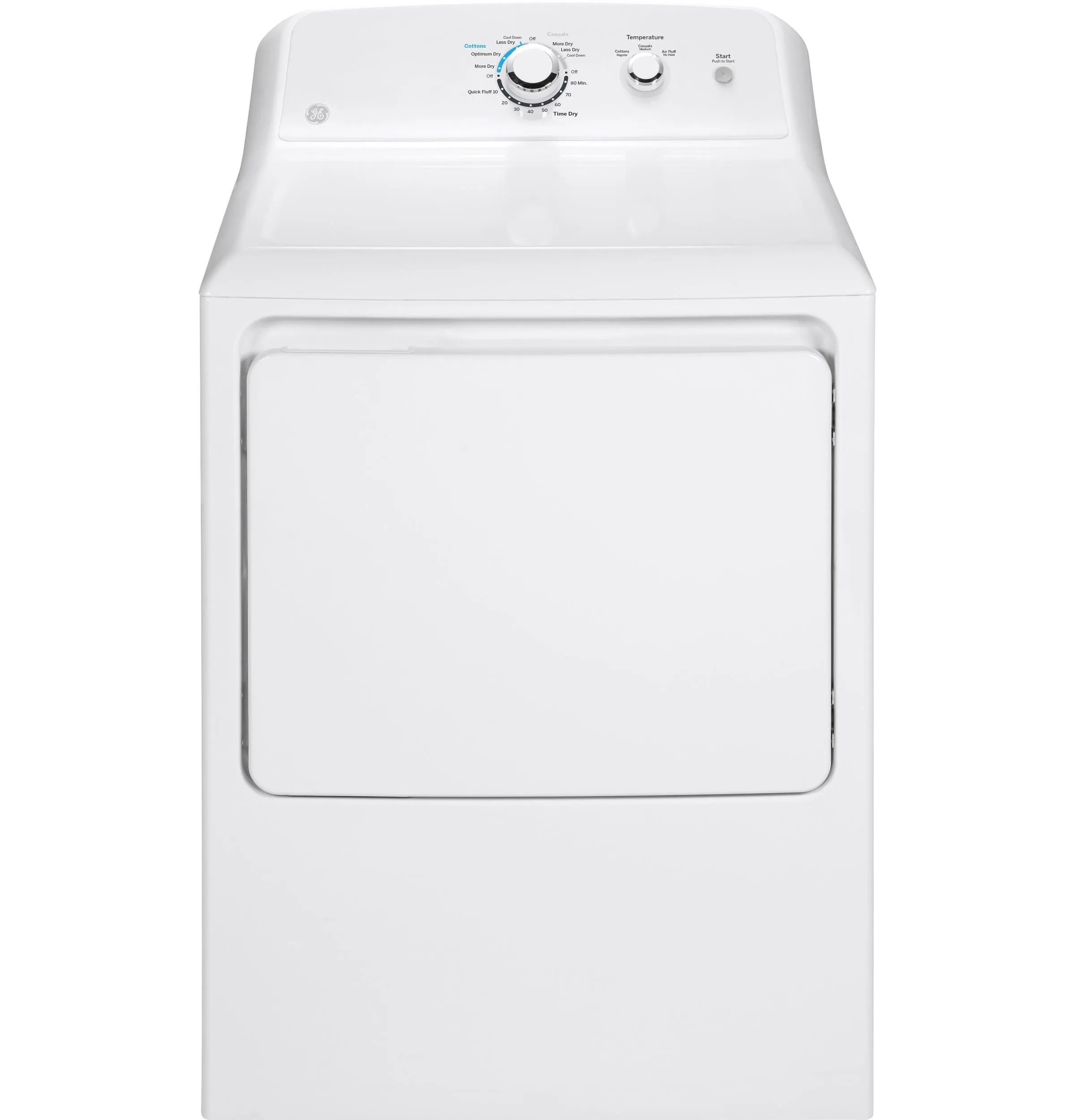 GE APPLIANCES GE(R) 7.2 cu. ft. Capacity aluminized alloy drum Electric Dryer