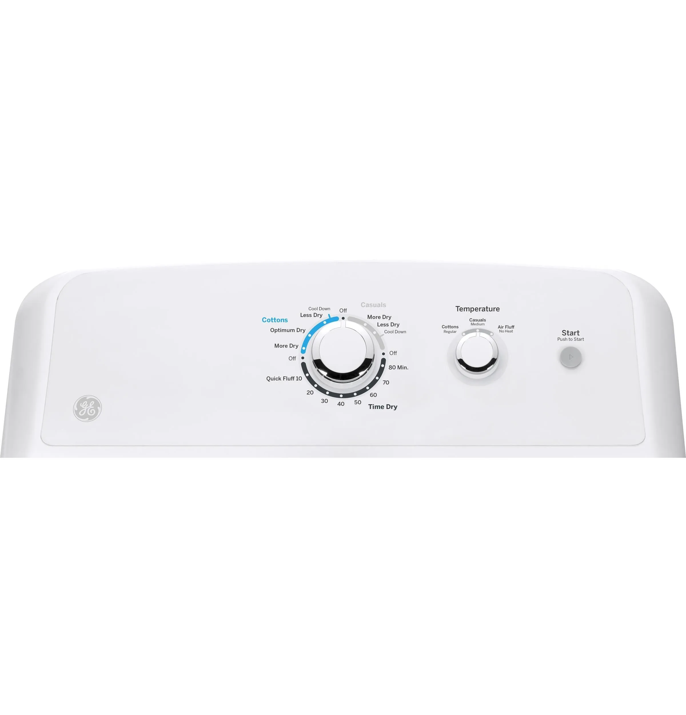 GE APPLIANCES GE(R) 7.2 cu. ft. Capacity aluminized alloy drum Electric Dryer