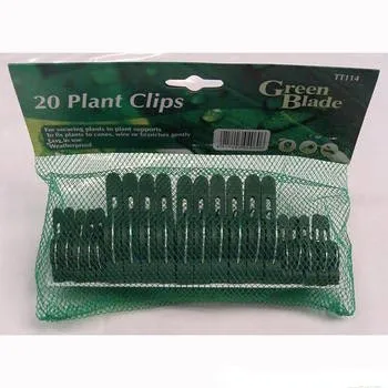 Green Blade Plant Clips 20pc