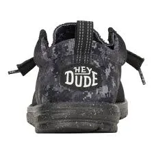 HEY DUDE WALLY FUNK DIGI MESH BLACK GEO