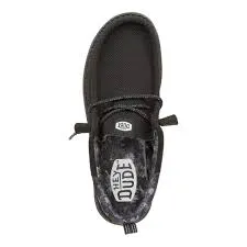 HEY DUDE WALLY FUNK DIGI MESH BLACK GEO