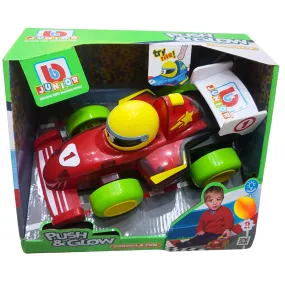 Junior Speedster's Push & Glow Racing Car – Vibrant Light-Up Racer for Toddlers and Kids