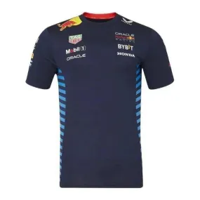REDBULL MENS TEAM SET UP T-SHIRT BLUE NIGHT SKY 2024