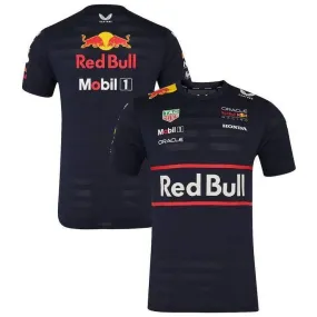 REDBULL MENS TEAM SET UP T-SHIRT BLUE NIGHT SKY 2025