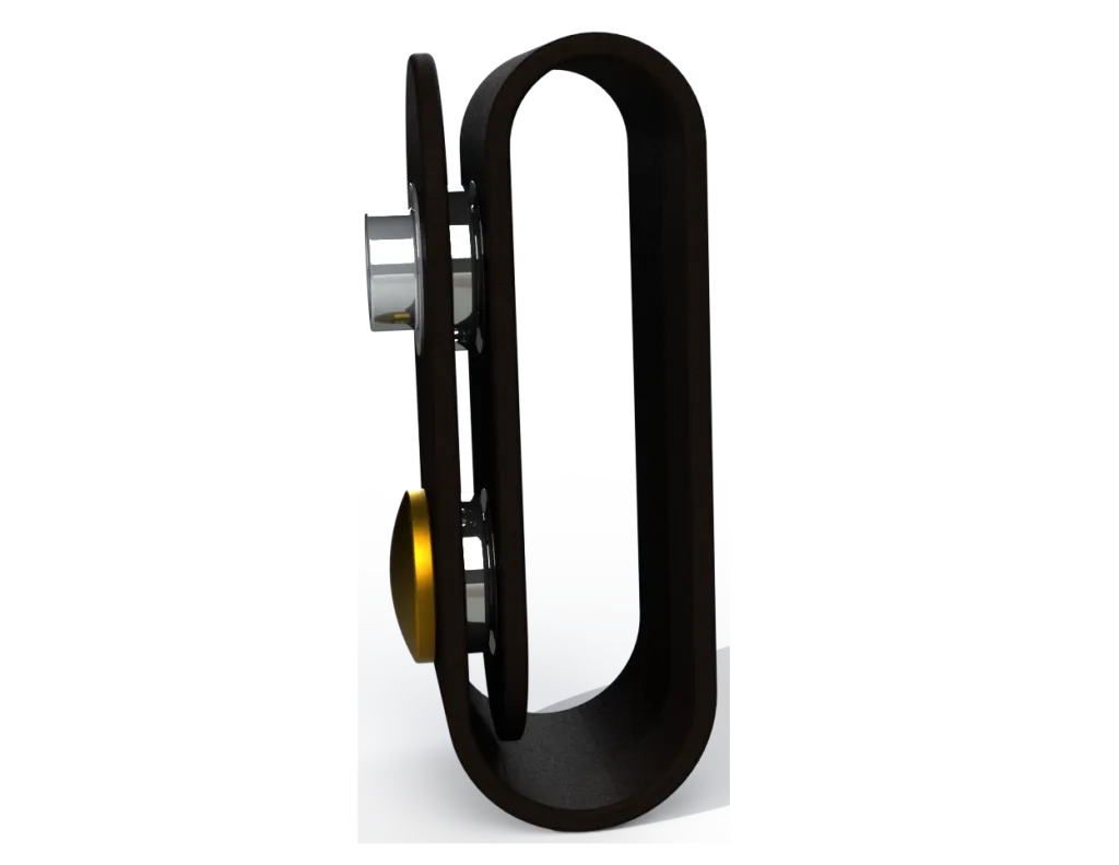 Rescue Leaders WWLBRA-2 WHITE & WHITE Body Beacon LED Equipped Black Leather Brass Belt Keeper First Responder Lights Gen 2 - Quantity of 2