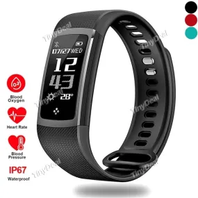 S8 IP67 Waterproof Heart Rate Smart Band Blood Pressure Oxygen Monitoring Smart Bracelet Fitness Tracker