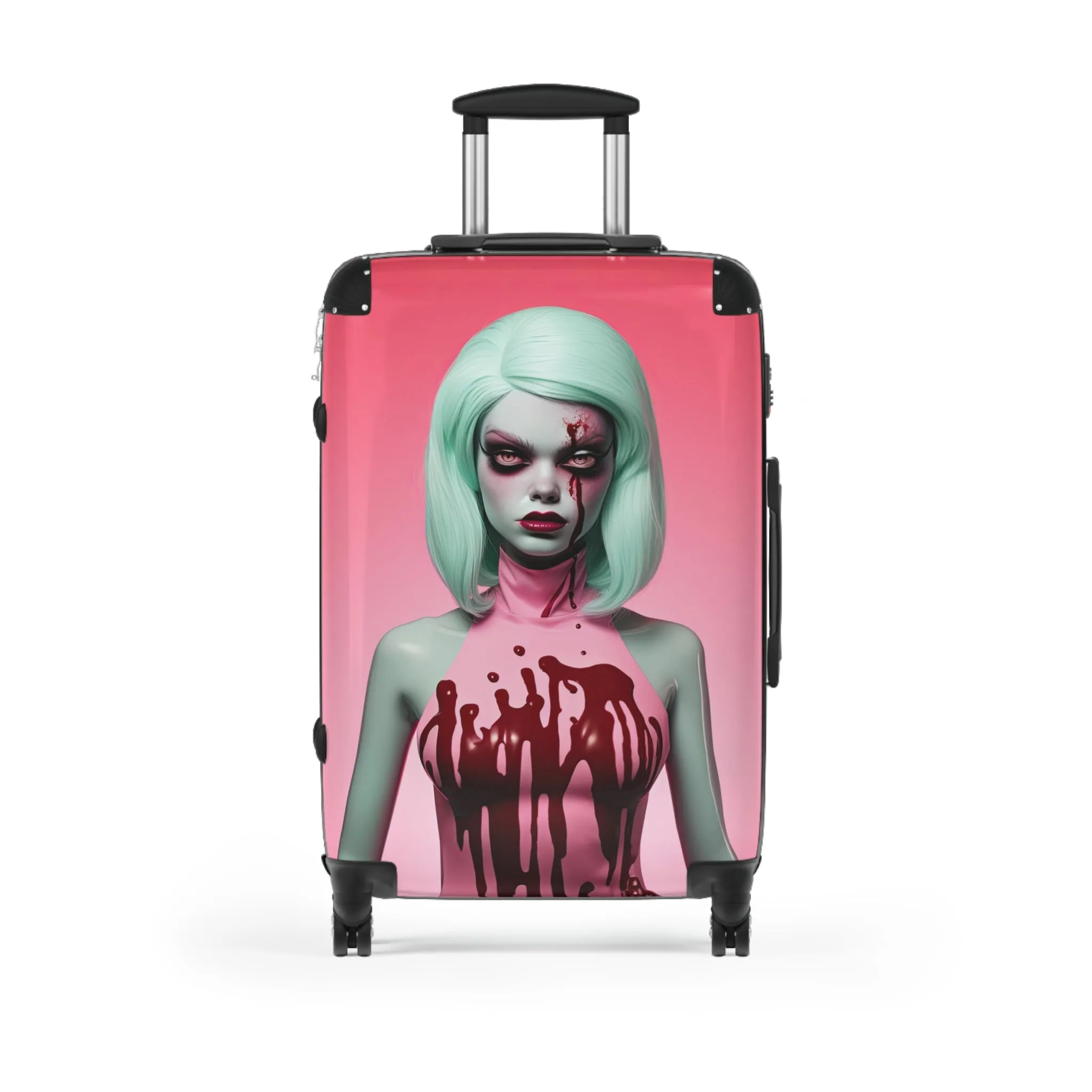 Scary Dead Doll Pop Surreal Travel Suitcase Luggage