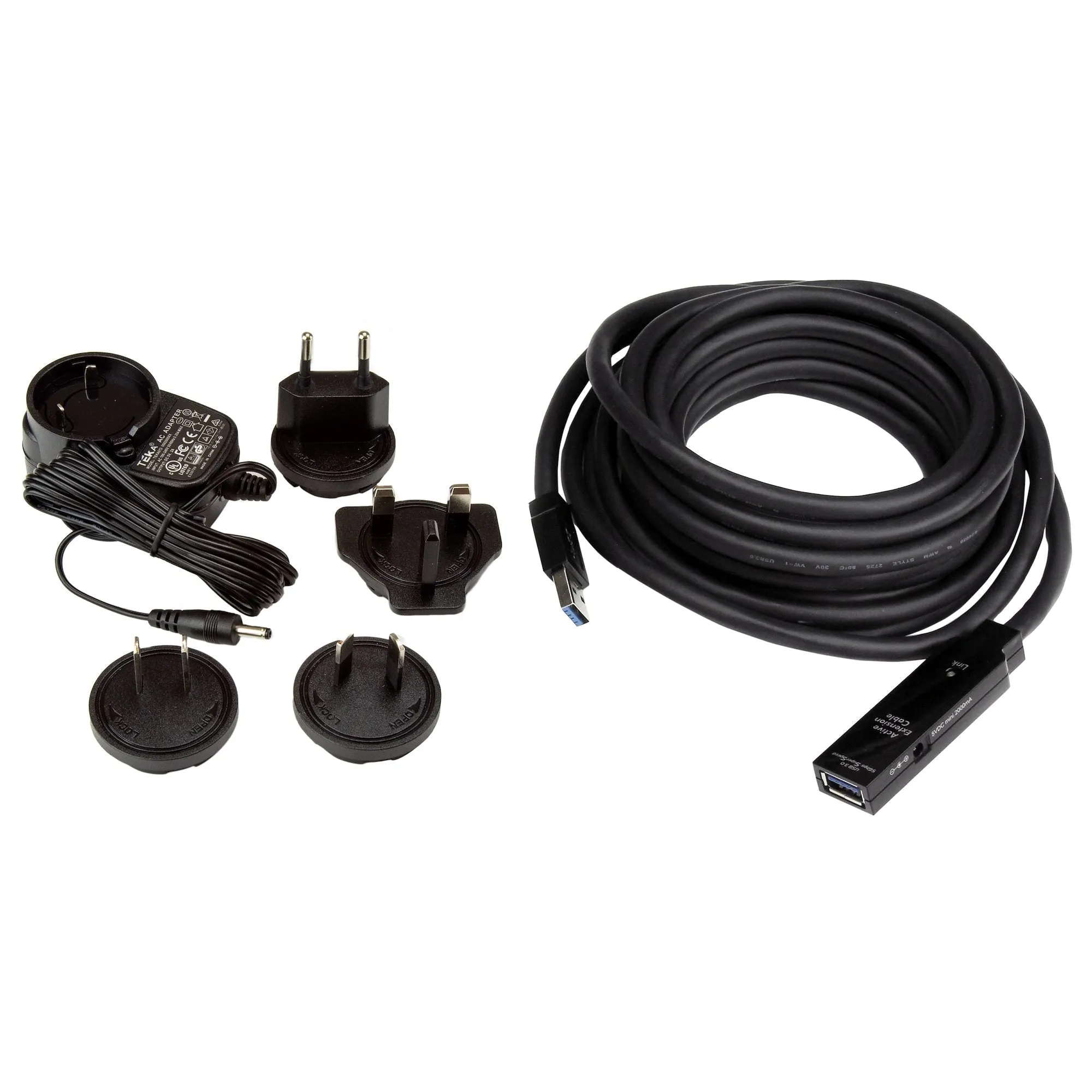 Startech.com 16.4ft Active USB 3.0 Extension Cable with AC Power Adapter