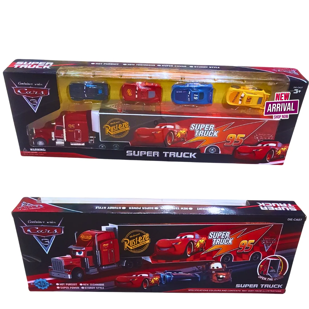 Super Truck & Racing Cars Playset – Ultimate Speed Adventure! 🚛🏎️