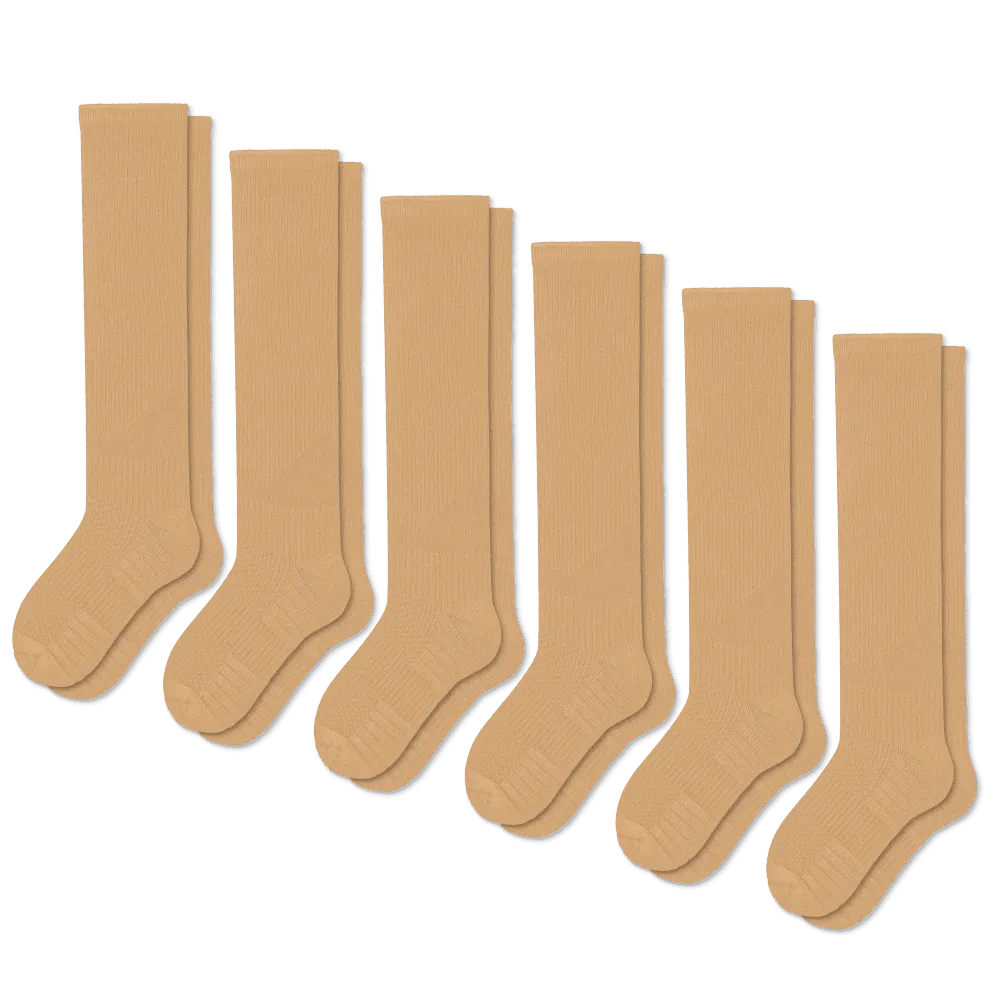 Tan Compression Socks