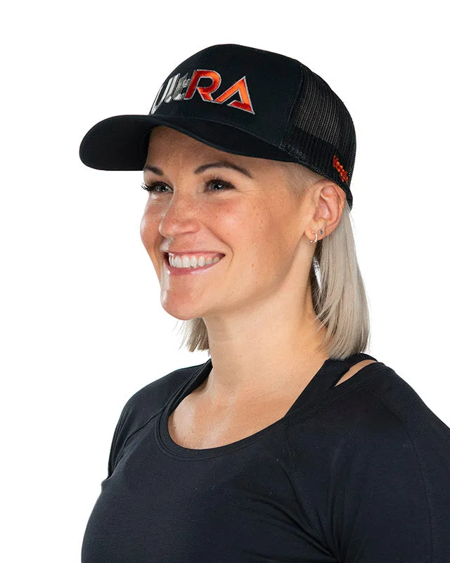 Ultra Snap Back Trucker Hat - Black/Black